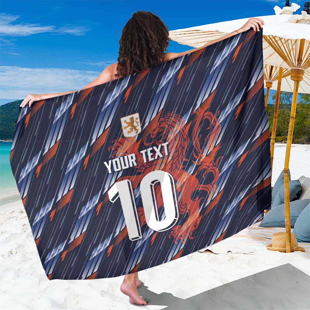 Custom Netherlands Lion Football Sarong Sporty Style - Wonder Print Shop