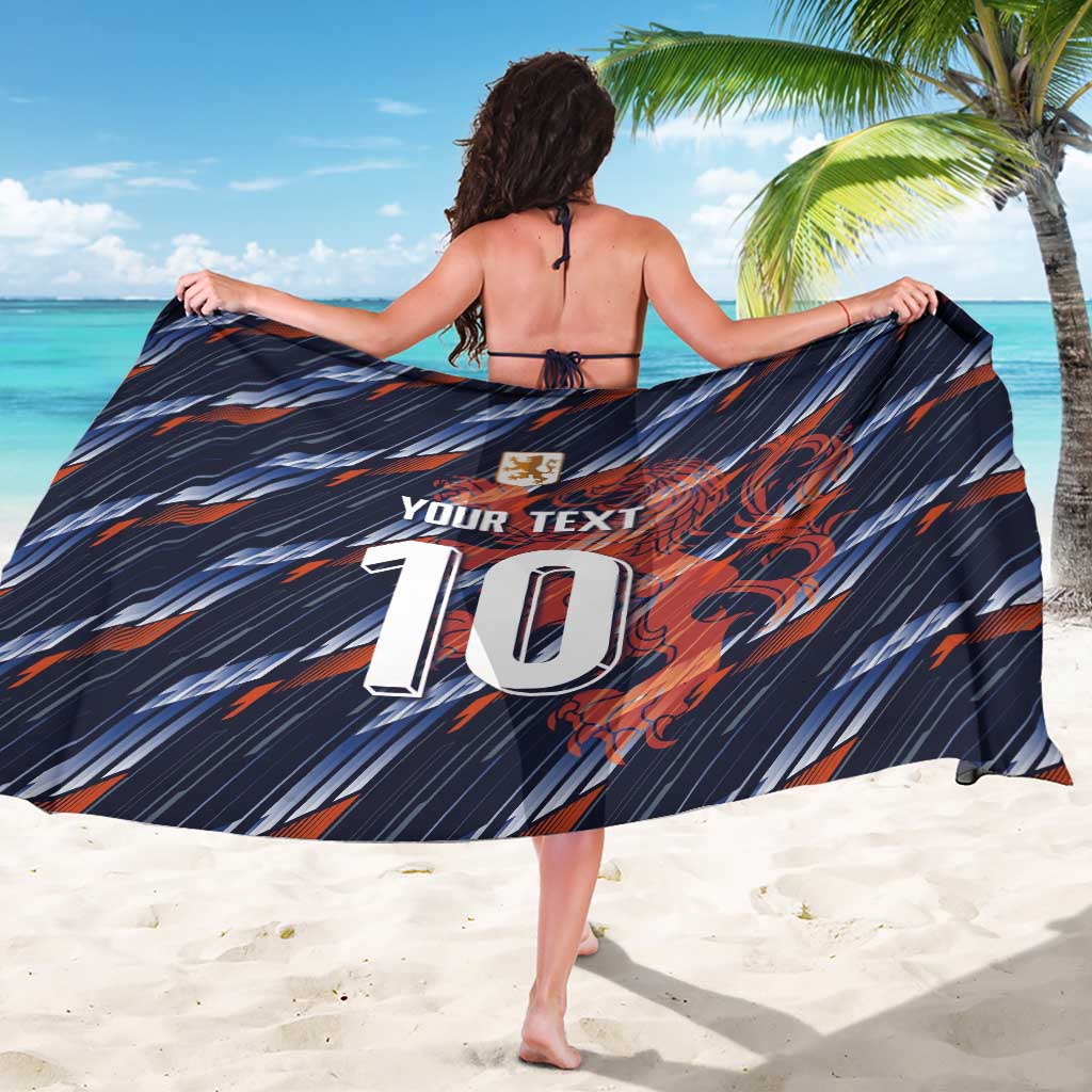 Custom Netherlands Lion Football Sarong Sporty Style - Wonder Print Shop