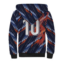 Custom Netherlands Lion Football Sherpa Hoodie Sporty Style - Wonder Print Shop