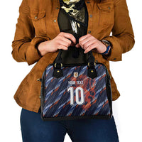 Custom Netherlands Lion Football Shoulder Handbag Sporty Style - Wonder Print Shop