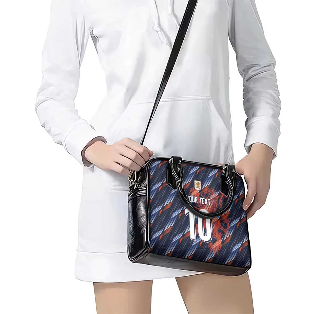 Custom Netherlands Lion Football Shoulder Handbag Sporty Style - Wonder Print Shop