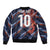 Custom Netherlands Lion Football Sleeve Zip Bomber Jacket Sporty Style - Wonder Print Shop