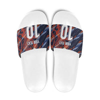 Custom Netherlands Lion Football Slide Sandals Sporty Style - Wonder Print Shop