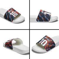 Custom Netherlands Lion Football Slide Sandals Sporty Style - Wonder Print Shop