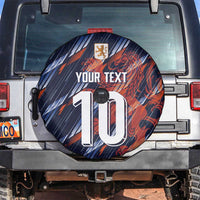 Custom Netherlands Lion Football Spare Tire Cover Sporty Style - Wonder Print Shop