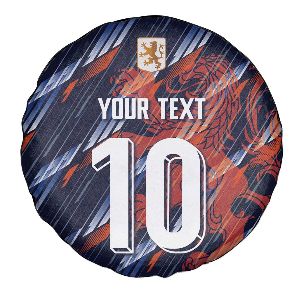 Custom Netherlands Lion Football Spare Tire Cover Sporty Style - Wonder Print Shop