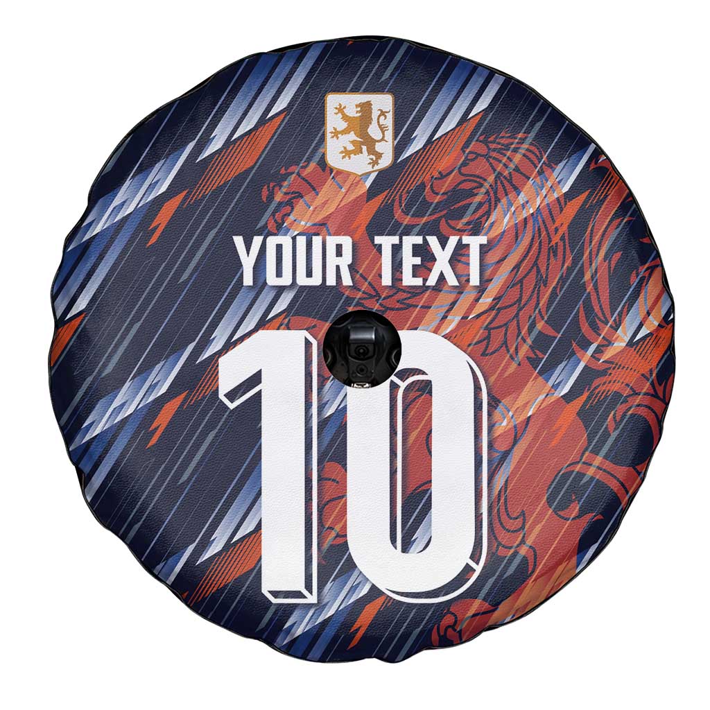 Custom Netherlands Lion Football Spare Tire Cover Sporty Style - Wonder Print Shop