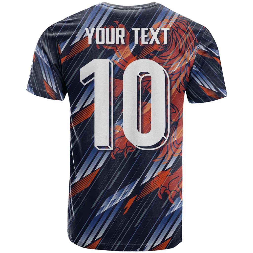 Custom Netherlands Lion Football T Shirt Sporty Style - Wonder Print Shop