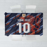 Custom Netherlands Lion Football Tablecloth Sporty Style - Wonder Print Shop