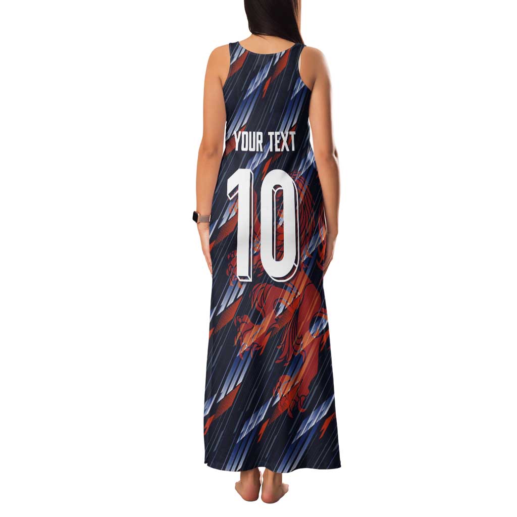 Custom Netherlands Lion Football Tank Maxi Dress Sporty Style - Wonder Print Shop