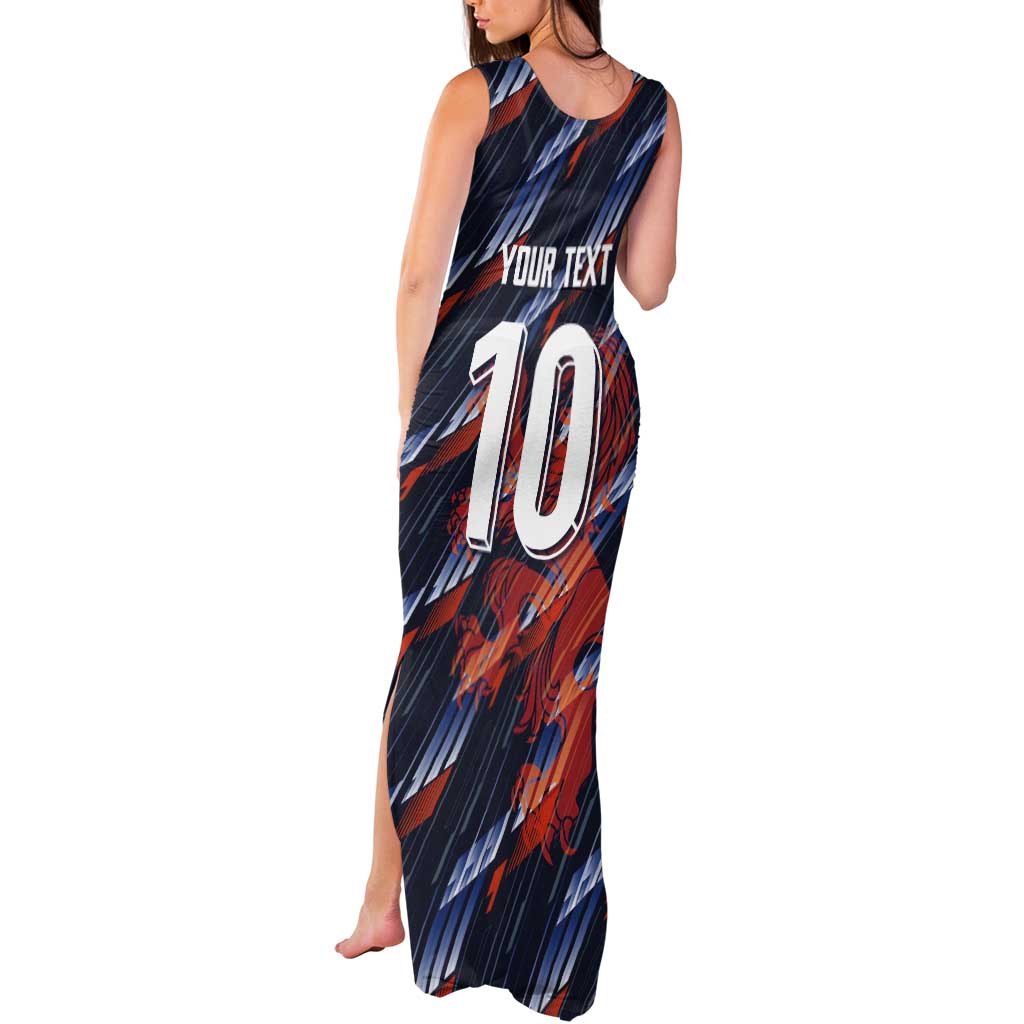Custom Netherlands Lion Football Tank Maxi Dress Sporty Style - Wonder Print Shop