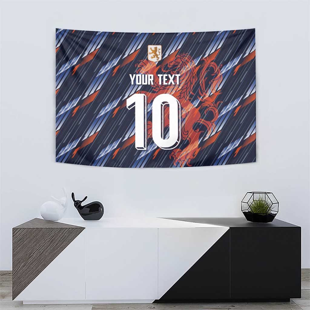 Custom Netherlands Lion Football Tapestry Sporty Style - Wonder Print Shop