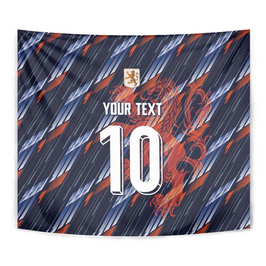 Custom Netherlands Lion Football Tapestry Sporty Style - Wonder Print Shop