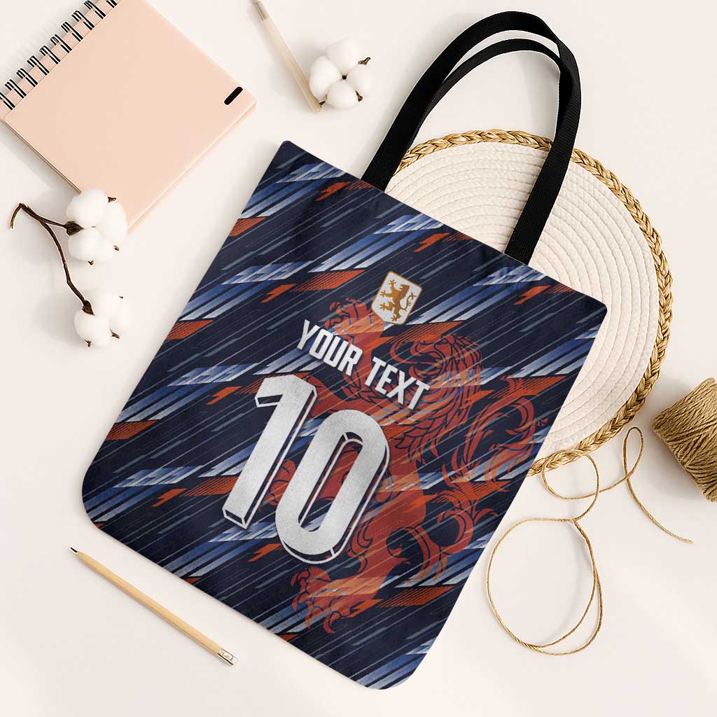 Custom Netherlands Lion Football Tote Bag Sporty Style - Wonder Print Shop
