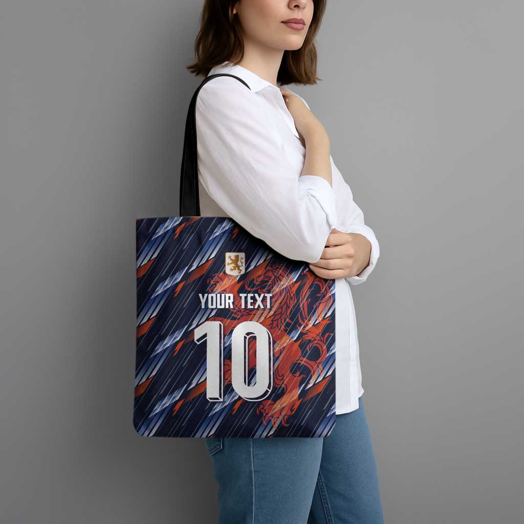 Custom Netherlands Lion Football Tote Bag Sporty Style - Wonder Print Shop