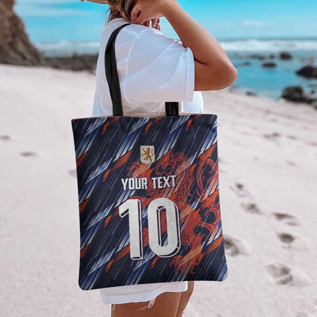 Custom Netherlands Lion Football Tote Bag Sporty Style - Wonder Print Shop
