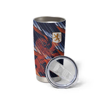 Custom Netherlands Lion Football Tumbler Cup Sporty Style - Wonder Print Shop