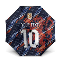 Custom Netherlands Lion Football Umbrella Sporty Style - Wonder Print Shop