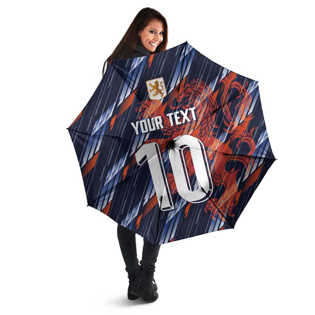 Custom Netherlands Lion Football Umbrella Sporty Style - Wonder Print Shop