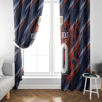 Custom Netherlands Lion Football Window Curtain Sporty Style - Wonder Print Shop