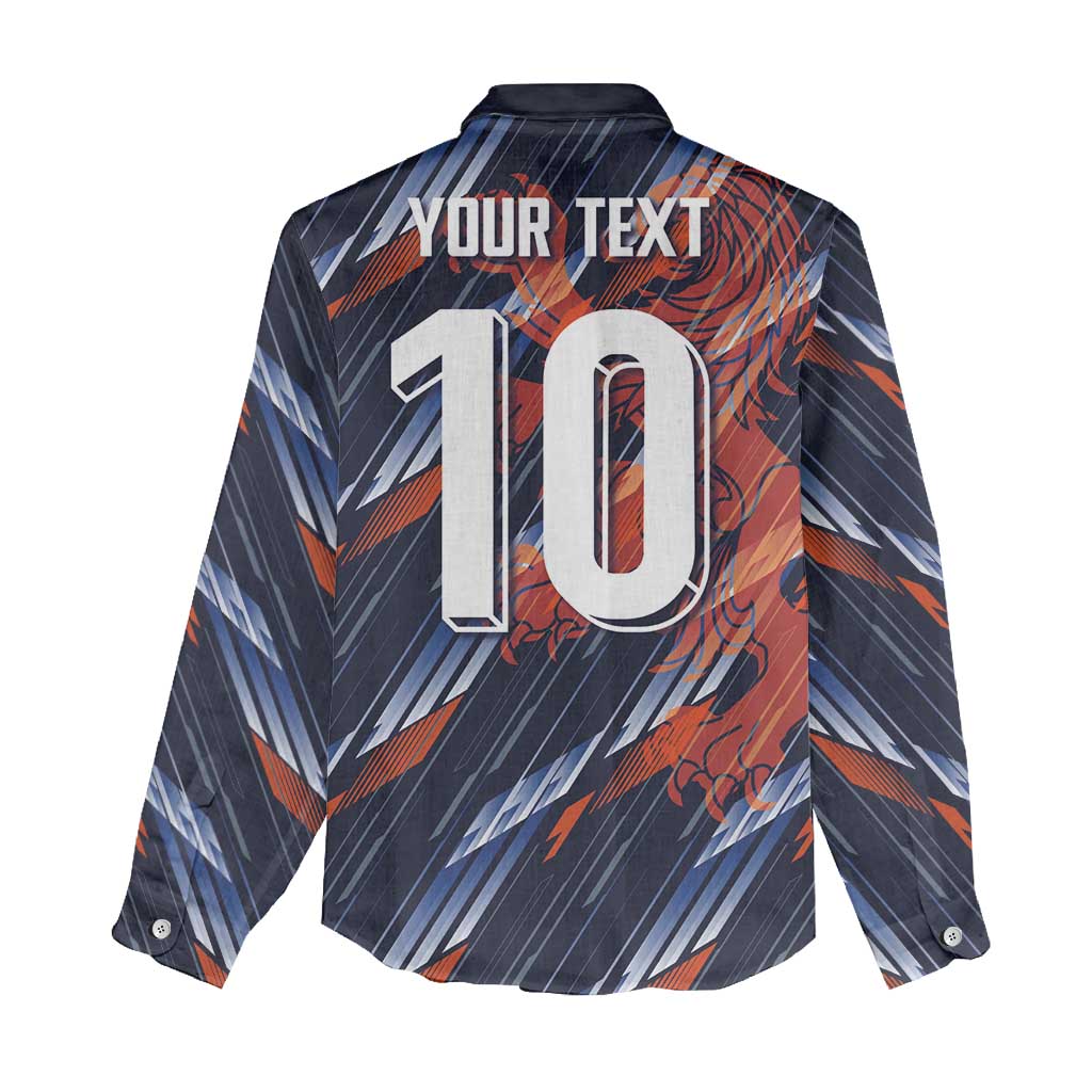 Custom Netherlands Lion Football Women Casual Shirt Sporty Style - Wonder Print Shop