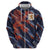 Custom Netherlands Lion Football Zip Hoodie Sporty Style - Wonder Print Shop