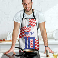 Custom Croatia Football Apron Kockasti-Grunge Checkers - Wonder Print Shop
