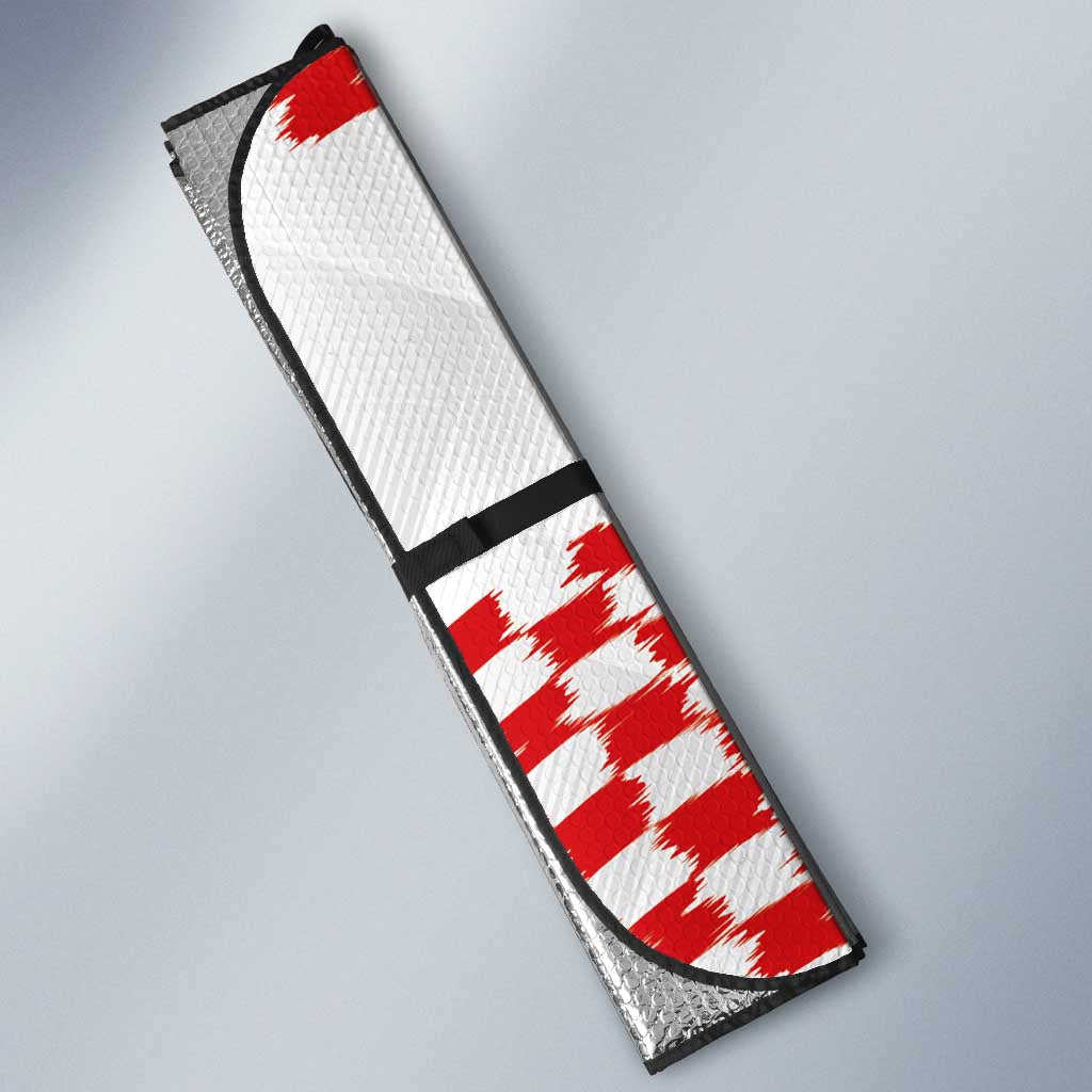 Custom Croatia Football Auto Sun Shade Kockasti-Grunge Checkers - Wonder Print Shop