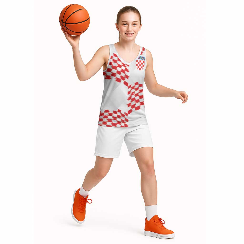 Custom Croatia Football Basketball Jersey Kockasti-Grunge Checkers - Wonder Print Shop