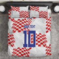 Custom Croatia Football Bedding Set Kockasti-Grunge Checkers - Wonder Print Shop