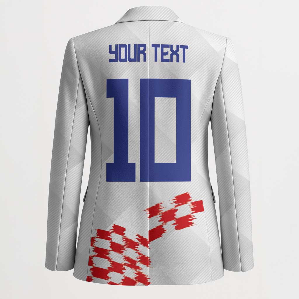 Custom Croatia Football Blazer Kockasti-Grunge Checkers - Wonder Print Shop