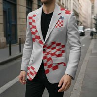 Custom Croatia Football Blazer Kockasti-Grunge Checkers - Wonder Print Shop