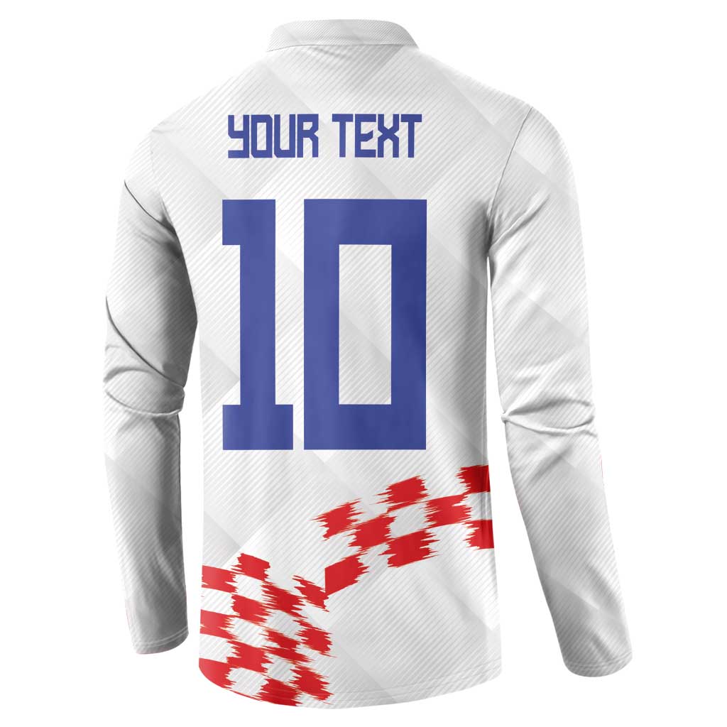 Custom Croatia Football Button Sweatshirt Kockasti-Grunge Checkers - Wonder Print Shop