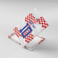 Custom Croatia Football Canvas Wall Art Kockasti-Grunge Checkers - Wonder Print Shop