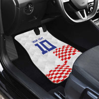 Custom Croatia Football Car Mats Kockasti-Grunge Checkers - Wonder Print Shop