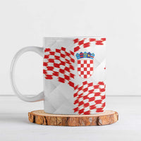 Custom Croatia Football Ceramic Mug Kockasti-Grunge Checkers - Wonder Print Shop
