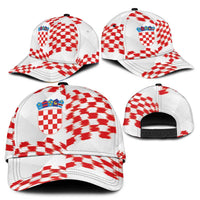 Croatia Football Classic Cap Kockasti-Grunge Checkers - Wonder Print Shop