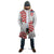 Custom Croatia Football Cloak Kockasti-Grunge Checkers - Wonder Print Shop