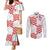 Custom Croatia Football Couples Matching Mermaid Dress and Long Sleeve Button Shirt Kockasti-Grunge Checkers - Wonder Print Shop