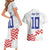 Custom Croatia Football Couples Matching Short Sleeve Bodycon Dress and Hawaiian Shirt Kockasti-Grunge Checkers - Wonder Print Shop