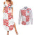 Custom Croatia Football Couples Matching Summer Maxi Dress and Long Sleeve Button Shirt Kockasti-Grunge Checkers - Wonder Print Shop