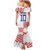 Custom Croatia Football Family Matching Mermaid Dress and Hawaiian Shirt Kockasti-Grunge Checkers - Wonder Print Shop