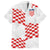 Custom Croatia Football Family Matching Off The Shoulder Long Sleeve Dress and Hawaiian Shirt Kockasti-Grunge Checkers - Wonder Print Shop