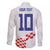 Custom Croatia Football Family Matching Off Shoulder Maxi Dress and Hawaiian Shirt Kockasti-Grunge Checkers - Wonder Print Shop