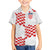 Custom Croatia Football Family Matching Off Shoulder Maxi Dress and Hawaiian Shirt Kockasti-Grunge Checkers - Wonder Print Shop