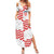 Custom Croatia Football Family Matching Summer Maxi Dress and Hawaiian Shirt Kockasti-Grunge Checkers - Wonder Print Shop