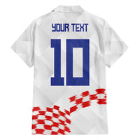 Custom Croatia Football Family Matching Tank Maxi Dress and Hawaiian Shirt Kockasti-Grunge Checkers - Wonder Print Shop