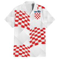 Custom Croatia Football Hawaiian Shirt Kockasti-Grunge Checkers - Wonder Print Shop