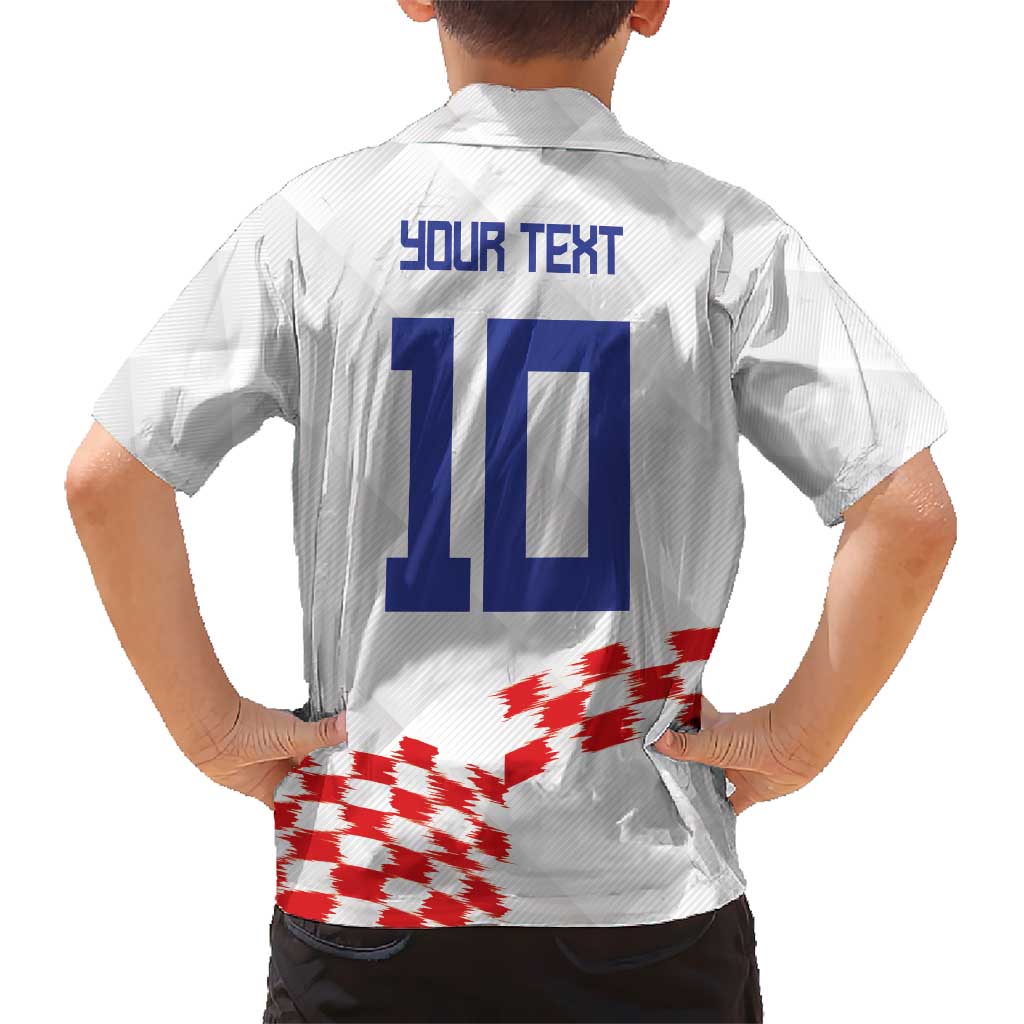 Custom Croatia Football Hawaiian Shirt Kockasti-Grunge Checkers - Wonder Print Shop