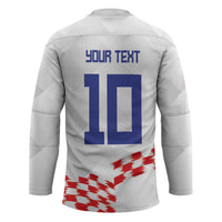Custom Croatia Football Hockey Jersey Kockasti-Grunge Checkers - Wonder Print Shop